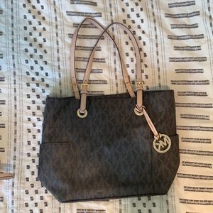 Michael Kors brown logo bag